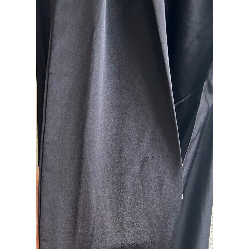 Show Me Your Mumu Jasmine Fringe Maxi in Black Luxe Satin S - Picture 7 of 8